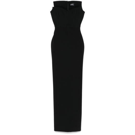 Solace London SOLACE LONDON Women Dresses OS43036 BLACK Size L / US 10 / IT 46 - 1 Thumbnail
