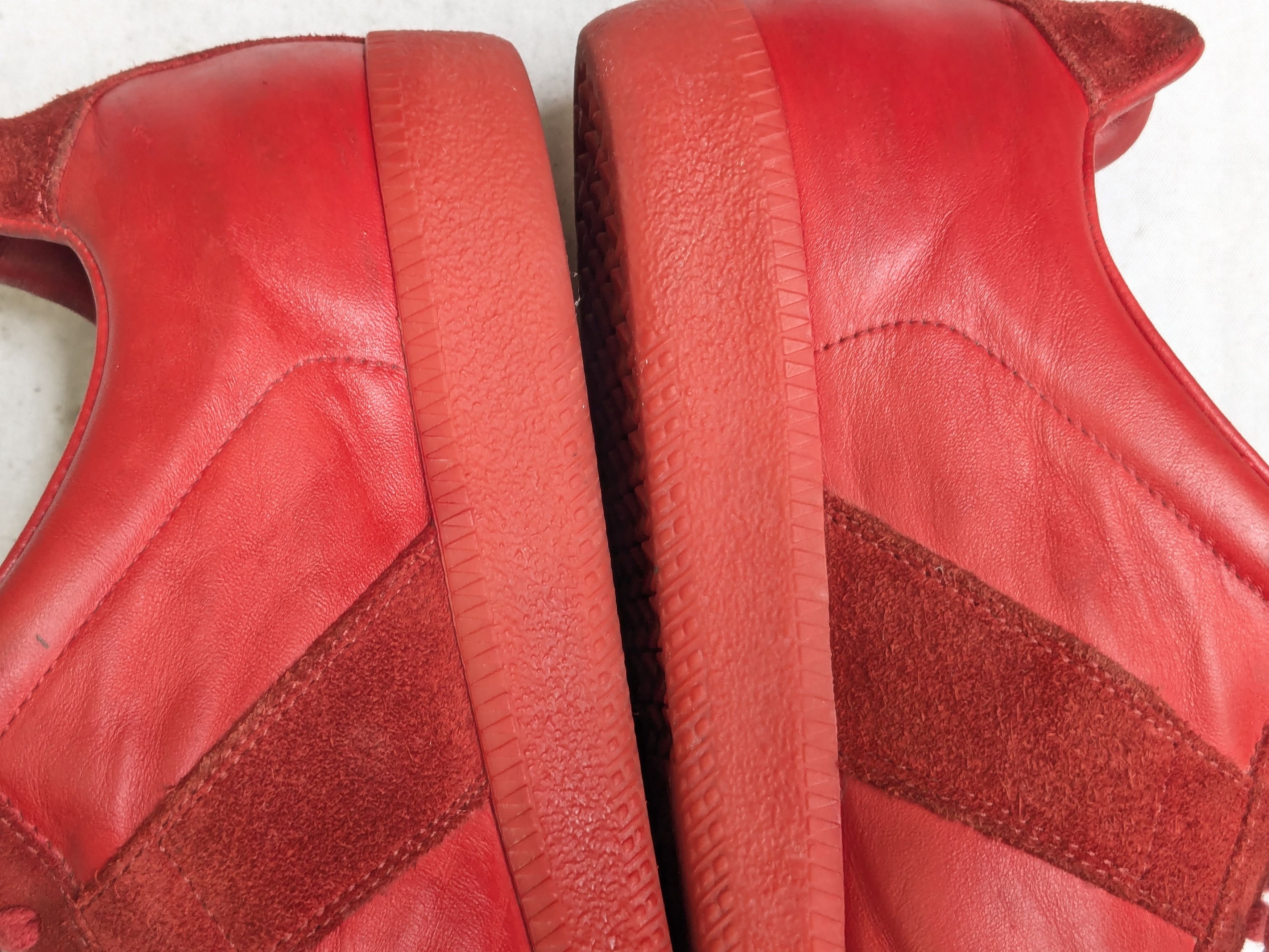 Maison Margiela Maison Margiela Replica GAT Red 10.5 43.5 Low Tops Size US 10.5 / EU 43-44 - 12 Thumbnail