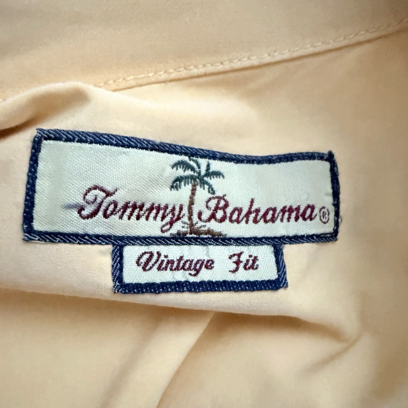 Tommy Bahama VINTAGE Tommy Bahama Men's Hawaiian Shirt XL Short Sleeve Cotton Casual Yellow 2000s Size US XL / EU 56 / 4 - 4 Thumbnail