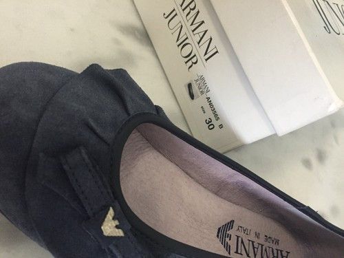 Armani BNIB Armani Junior Toddler Girls Suede Designer Shoes Sz 31 Size US 8 / IT 38 - 11 Thumbnail