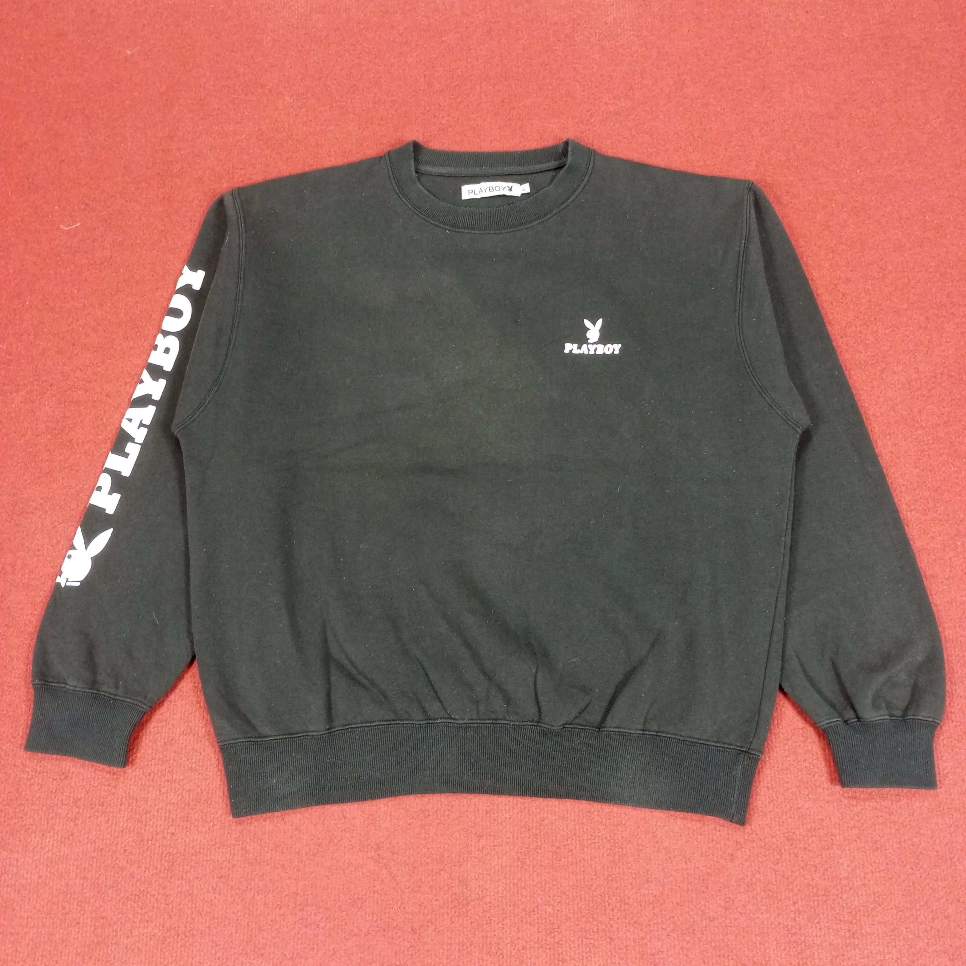 Playboy × Vintage Playboy Streetwear Style Logo Spellout Design Sweatshirt Size US L / EU 52-54 / 3 - 3 Thumbnail