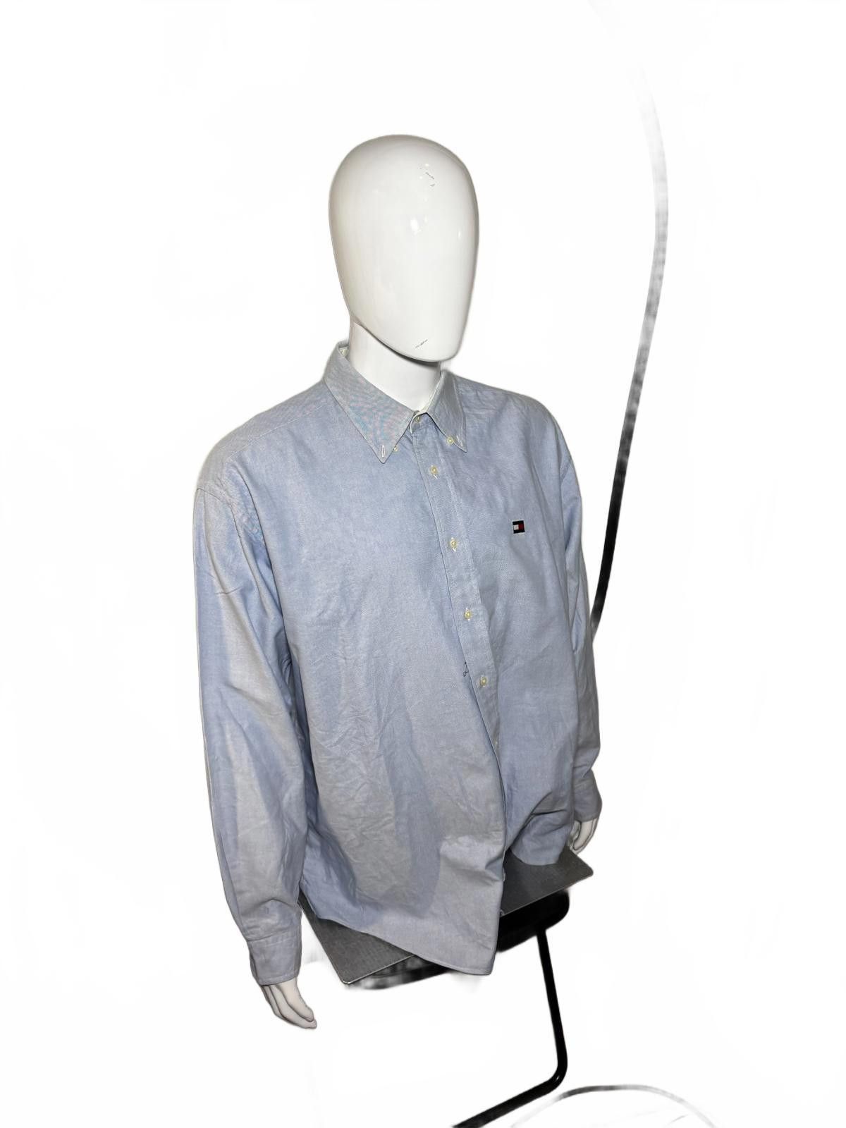 Tommy Hilfiger Tommy Hilfiger Classic Blue Button-Up Shirt Size US XL / EU 56 / 4 - 2 Thumbnail