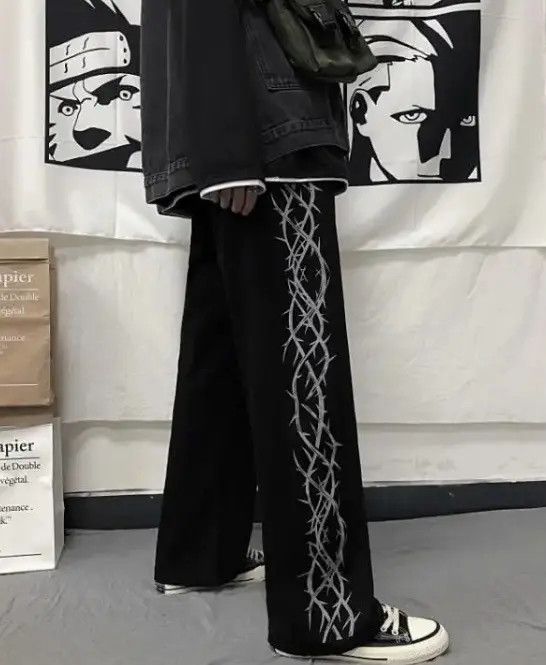 Japanese Brand Asabuki x Kanno Side Print Sweatpant Size US 30 / EU 46 - 2 Thumbnail