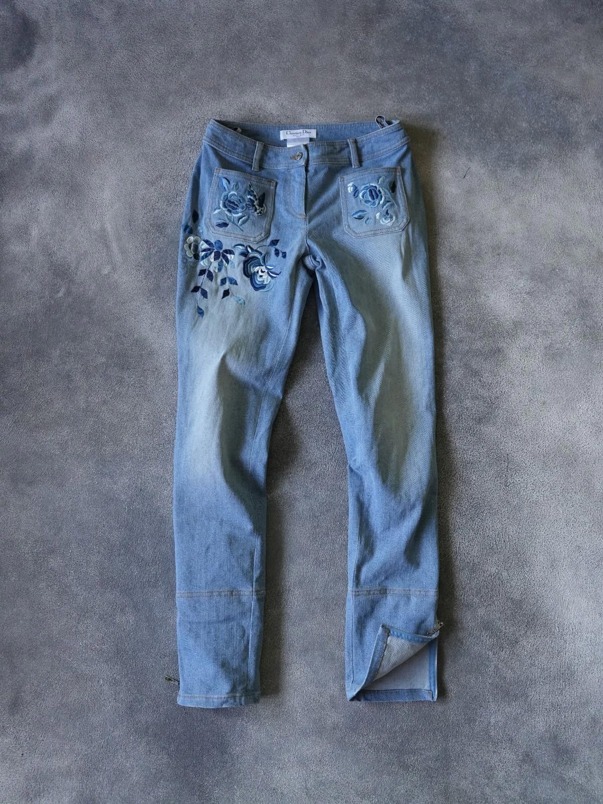 S/S 2005 Christian Dior By John Galliano Flower Jeans