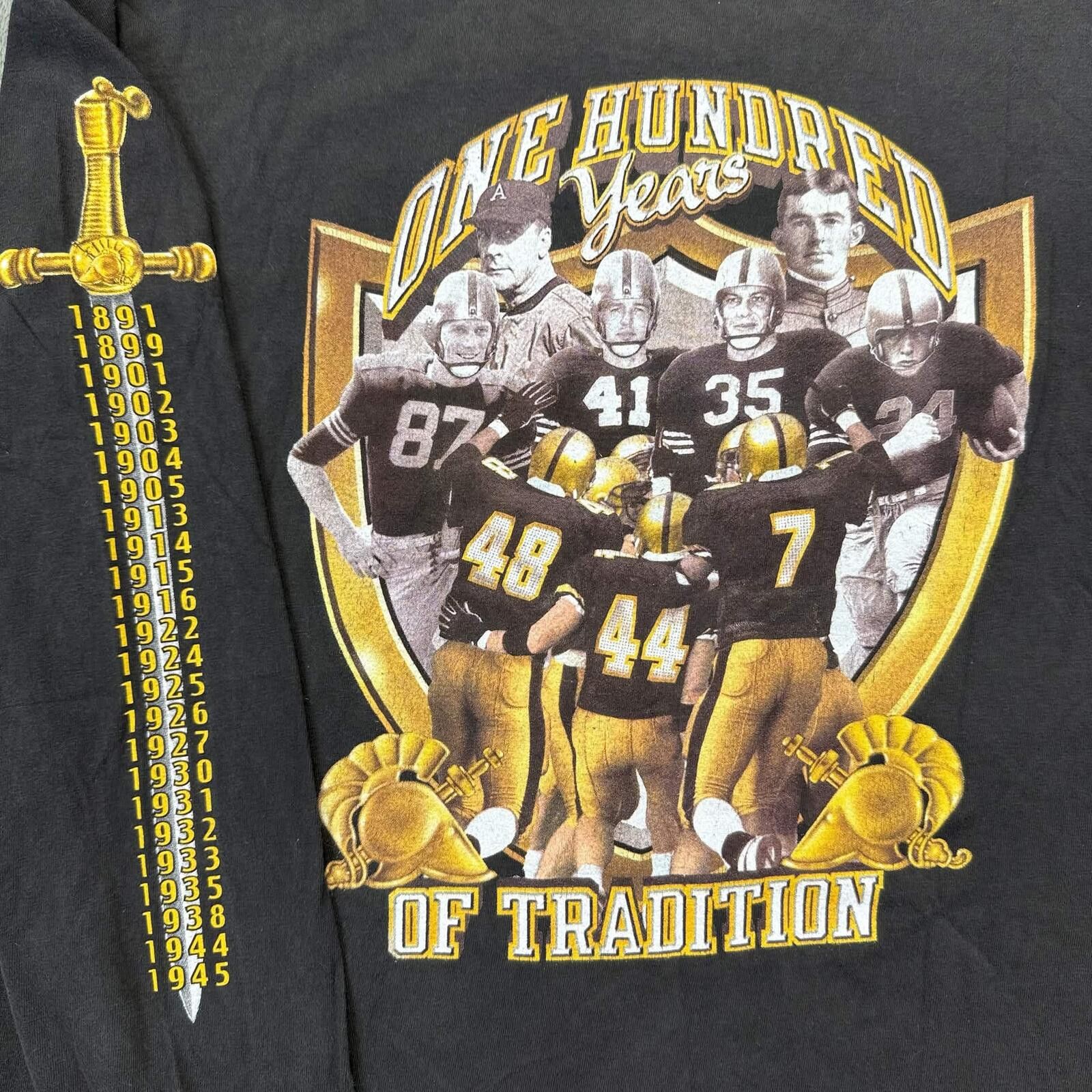 Hanes Hanes Beefy-T Vintage 90s Raiders vs Long Sleeve Shirt Size US XL / EU 56 / 4 - 4 Thumbnail