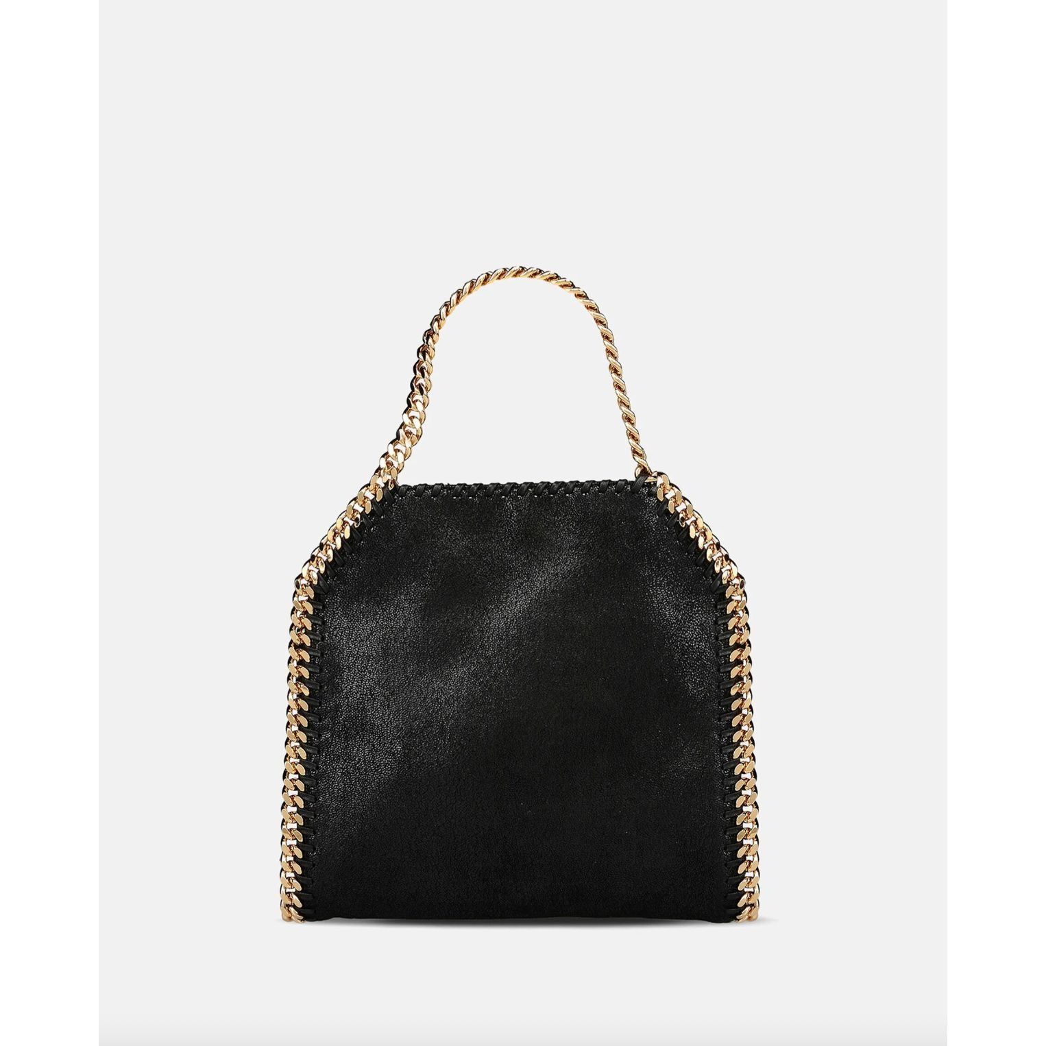 Stella McCartney STELLA MCCARTNEY BLACK MINI FALABELLA WITH GOLD CHAIN Size ONE SIZE - 1 Thumbnail