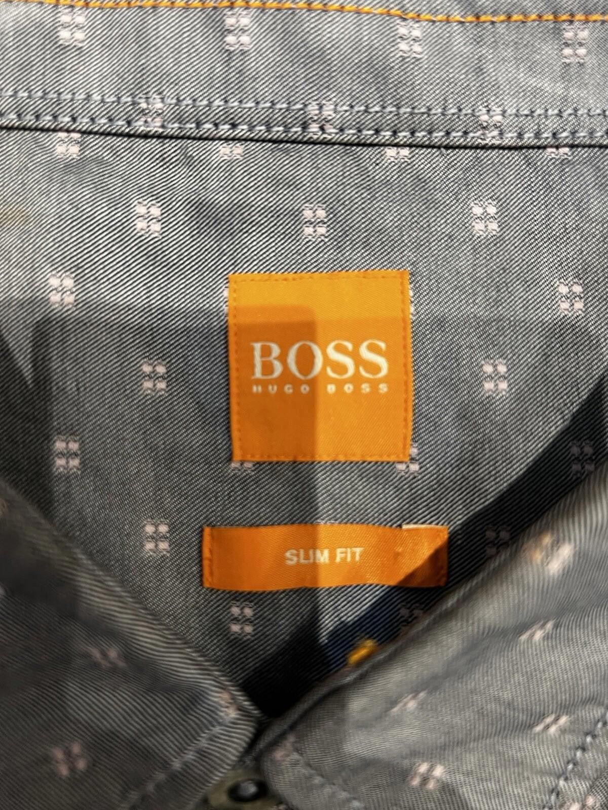 Hugo Boss Hugo Boss Button Down Shirt Detail Grey Shirt XXL Size US XXL / EU 58 / 5 - 2 Thumbnail