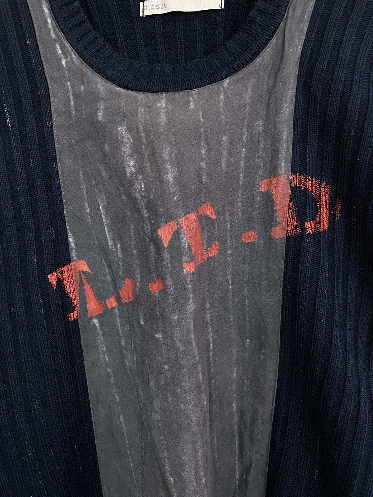 Diesel 🇺🇸 Vintage 90s Diesel Archive Sweater Rare Retro Hype Y2K Size US M / EU 48-50 / 2 - 4 Thumbnail