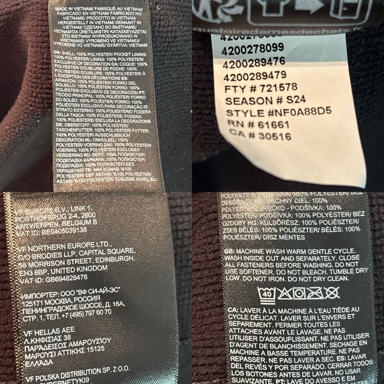 The North Face The North Face Jacket Mens XL Gray Ridgewall Softshell Logo Full Zip Windbreaker Casual Mens XL Gray Logo Solid Softshell Jacket Size US XL / EU 56 / 4 - 9 Thumbnail