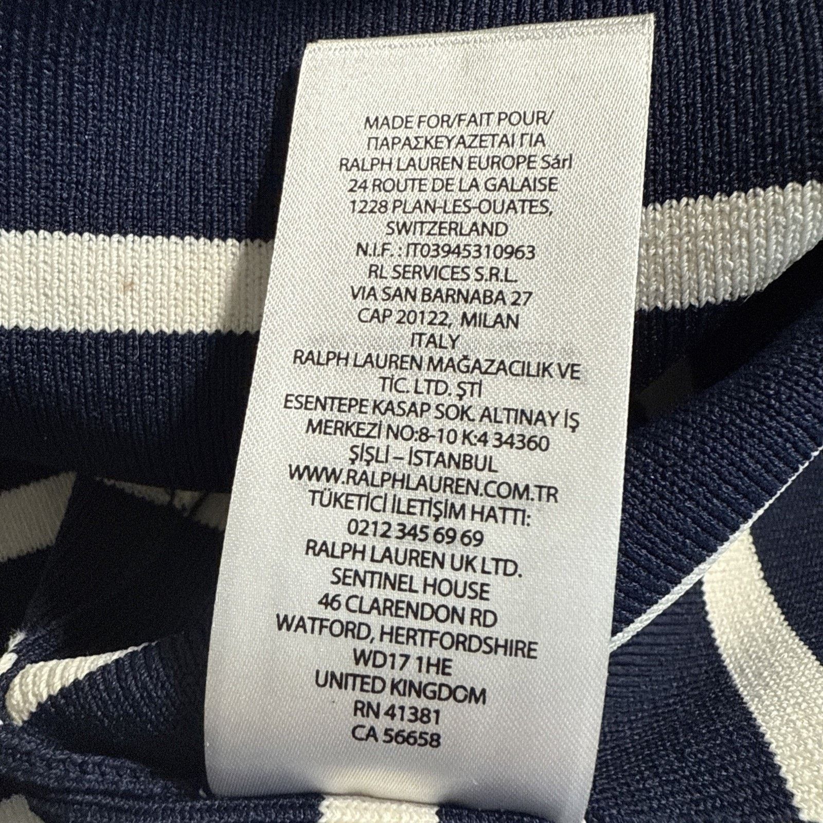 Lauren Ralph Lauren Lauren Ralph Lauren Striped Mock Neck Sweater Navy/White Size L / US 10 / IT 46 - 10 Thumbnail