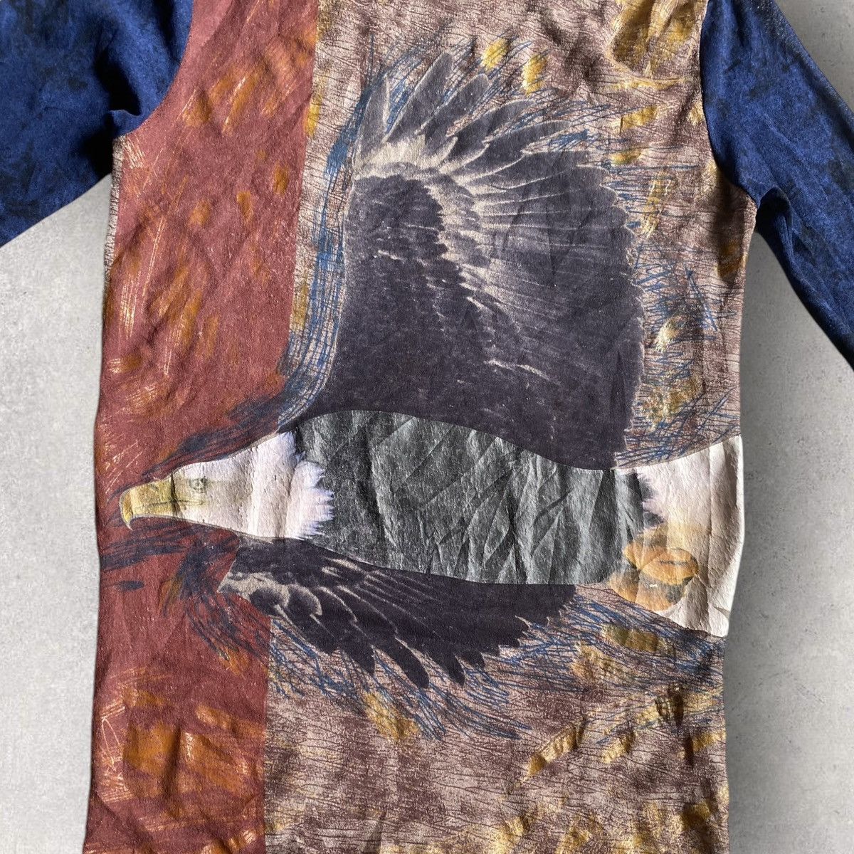 Jean Paul Gaultier SS96 Eagle Print Mesh Top Size US M / EU 48-50 / 2 - 2 Thumbnail