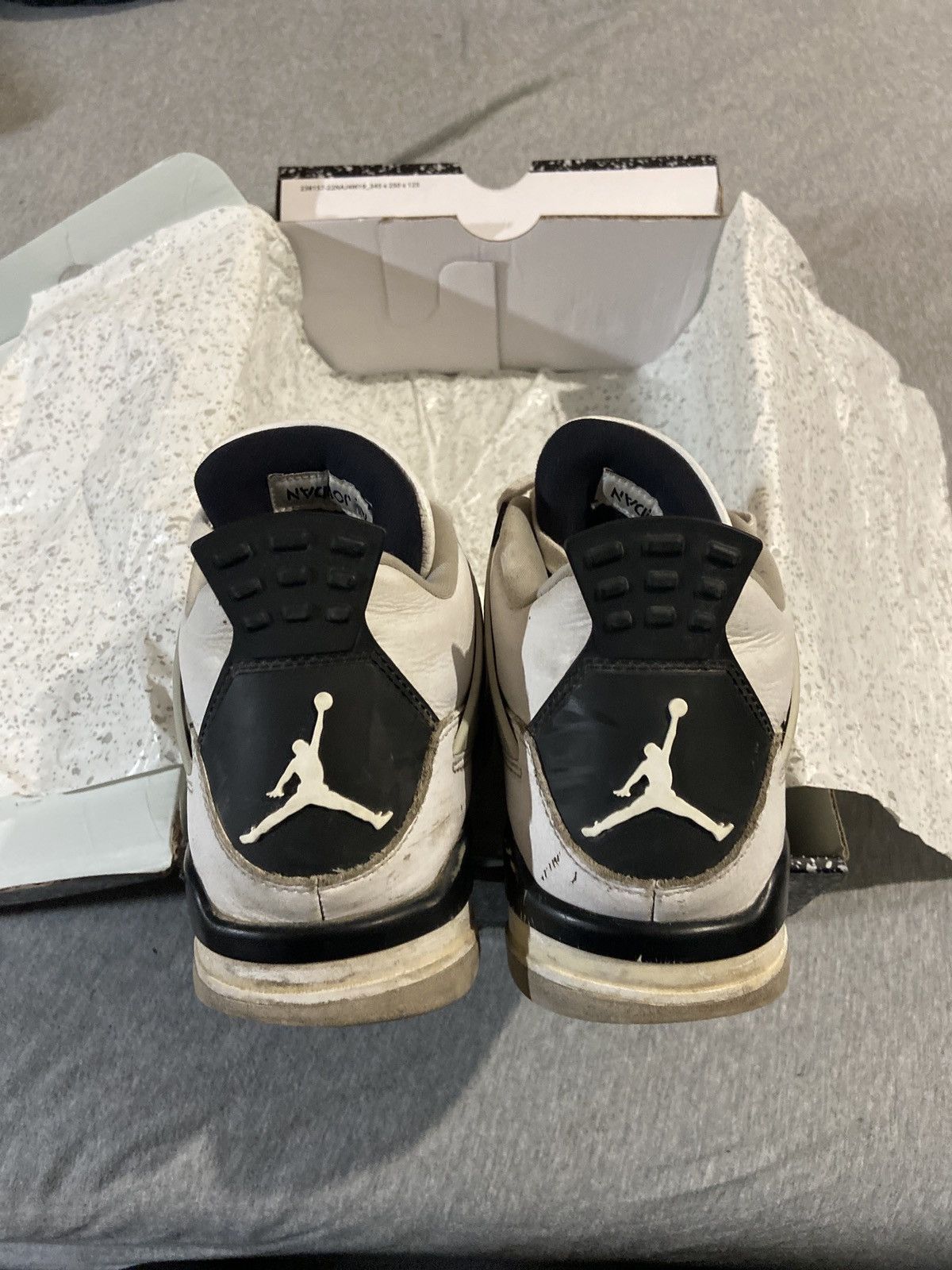 Jordan Brand × Nike AIR JORDAN 4 RETRO MILITARY BLACK Size US 10 / EU 43 - 4 Thumbnail