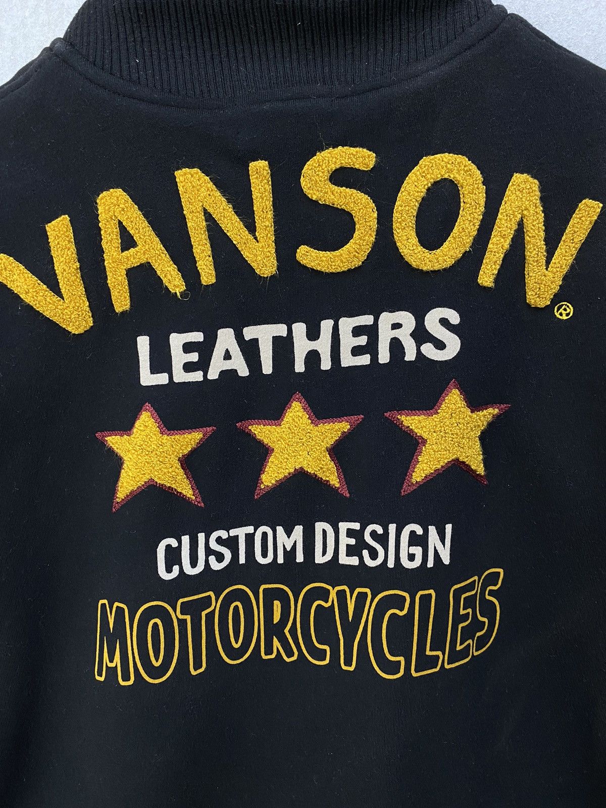 Vanson Leathers Vanson Leathers Varsity Jacket Hoodie Heavy Cotton Button Up Size US XXL / EU 58 / 5 - 9 Thumbnail