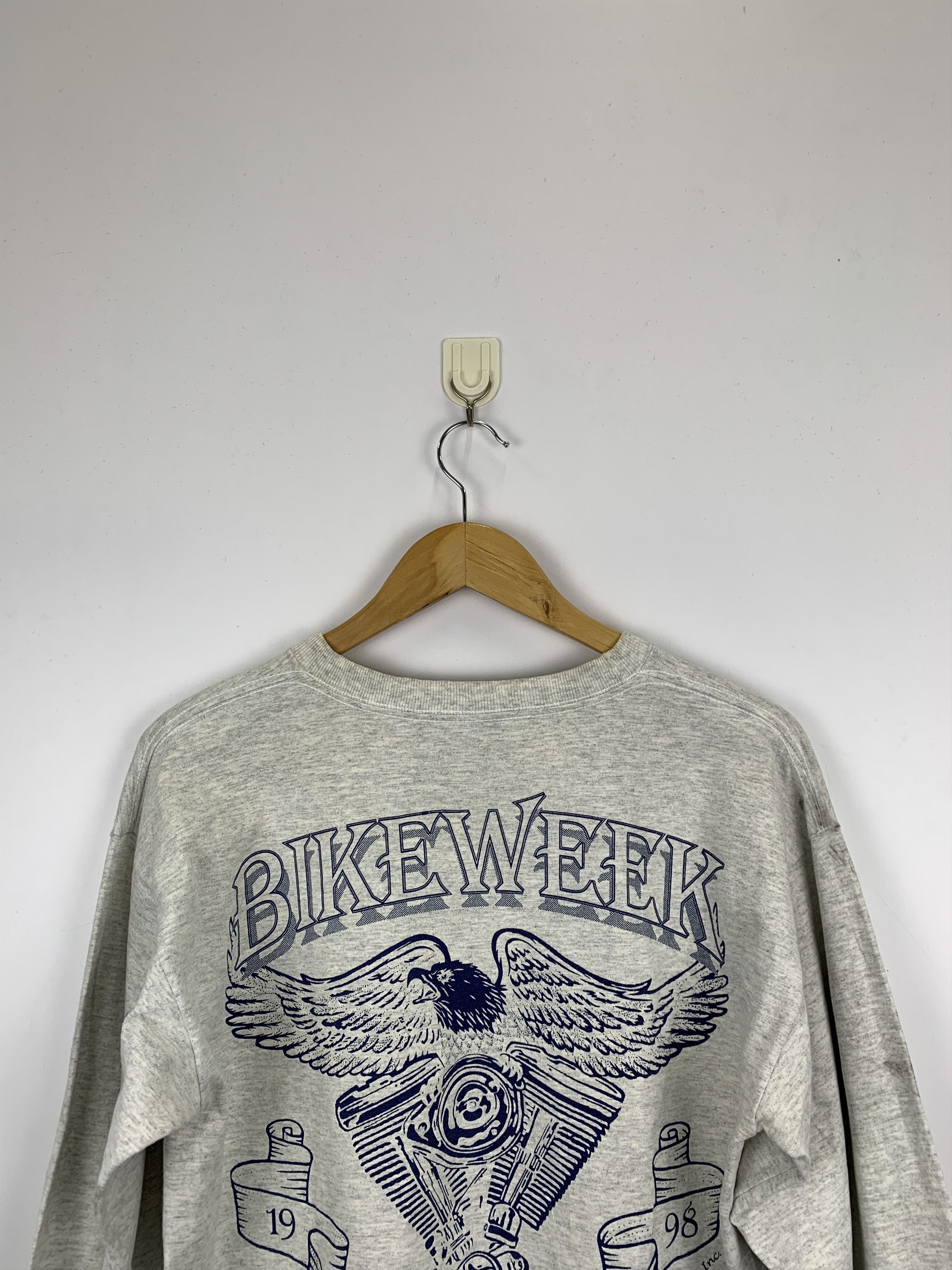 Converse Vintage 90s Converse Bike Week 1998 Long Sleeve Tee TA0043 Size US M / EU 48-50 / 2 - 4 Thumbnail