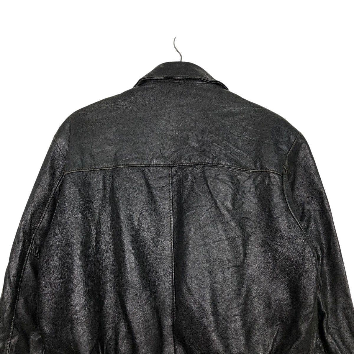 Schott 🔥VINTAGE BIKER LEATHER JACKET SCHOTT MADE IN USA BLANKET Size US M / EU 48-50 / 2 - 11 Thumbnail