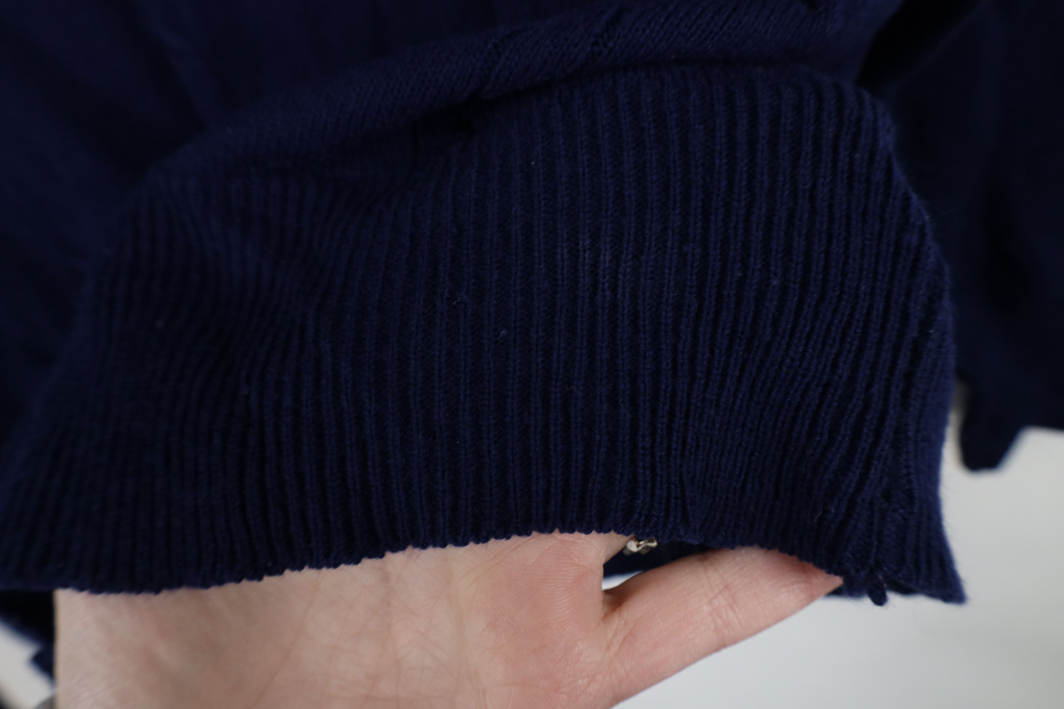 Vintage Vintage 70s Streetwear Cable Knit Collared Pullover Sweater Size US L / EU 52-54 / 3 - 5 Thumbnail