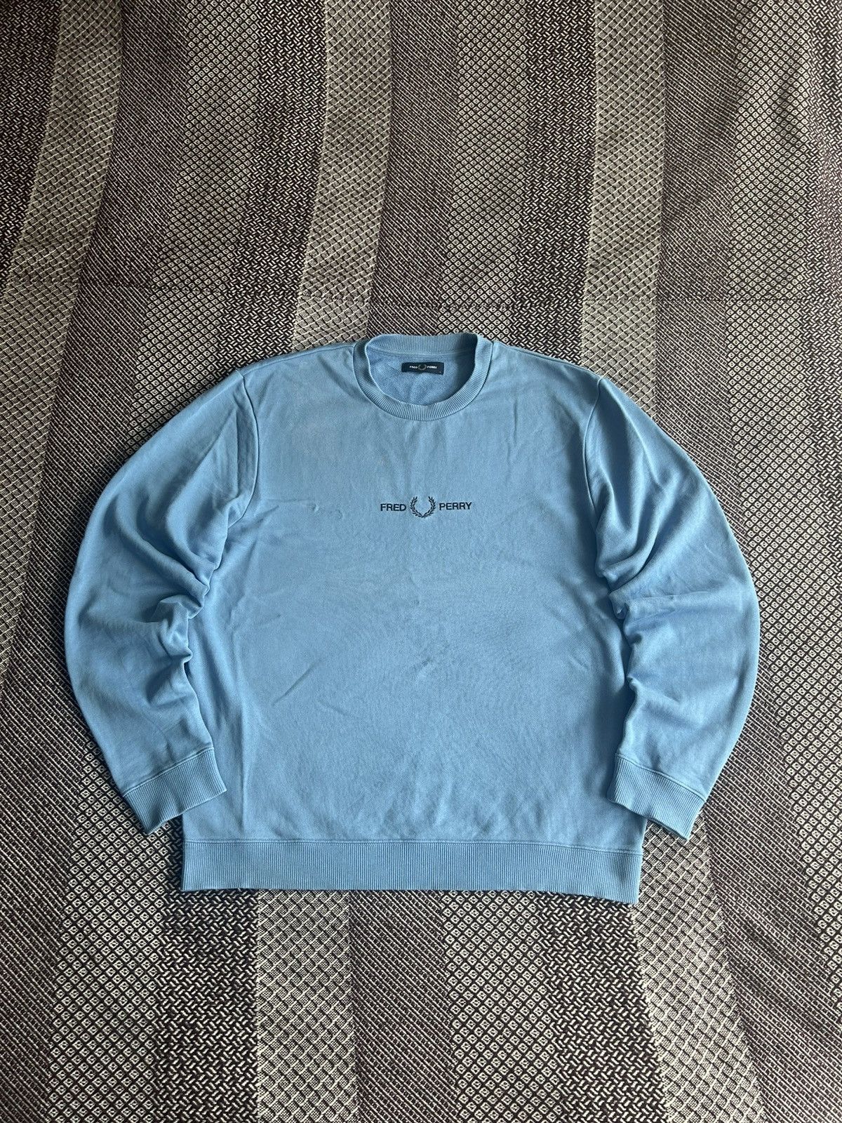 Fred Perry Fred Perry Big Logo Sweatshirt Blue Casual Size L Streetwear Size US L / EU 52-54 / 3 - 1 Thumbnail