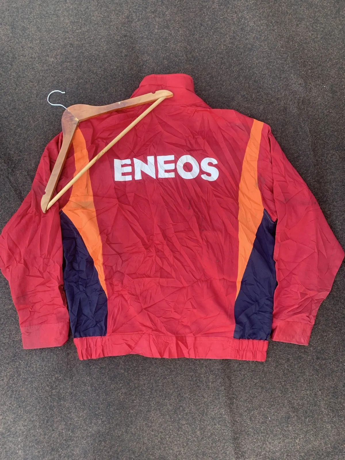 Japanese Brand DISTRESSED ENEOS RED JACKET. Size US L / EU 52-54 / 3 - 1 Thumbnail