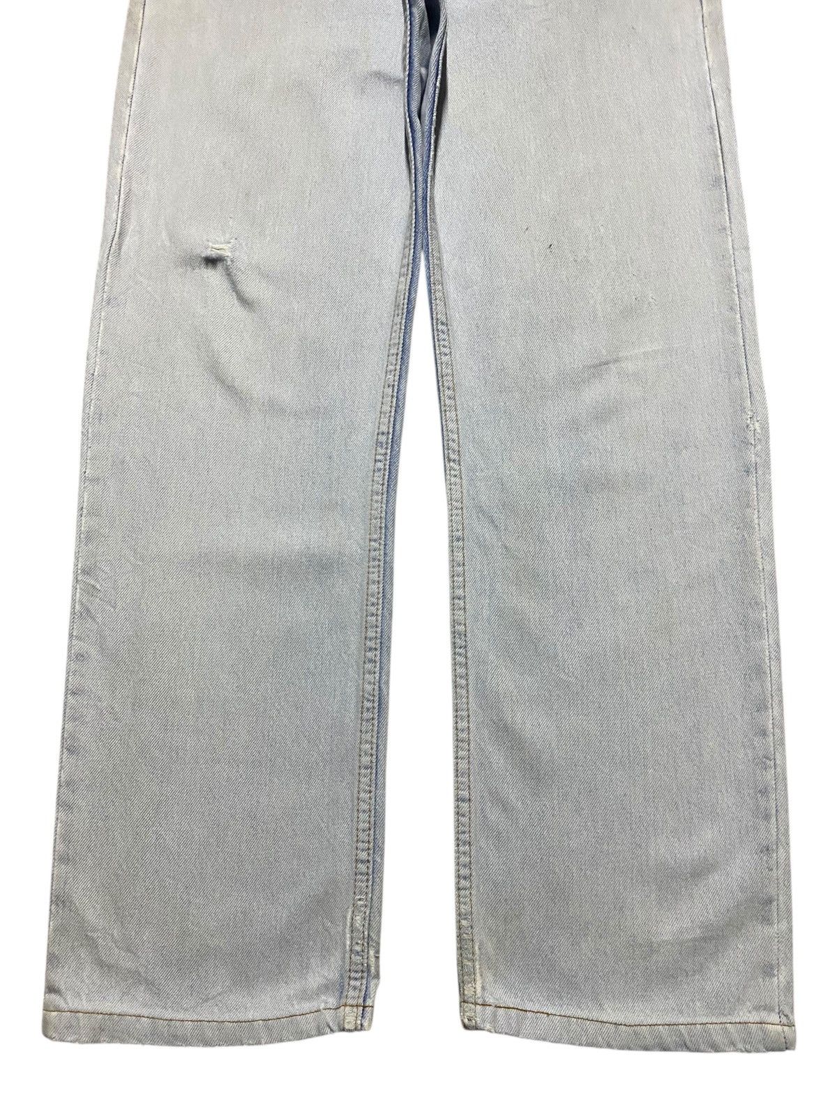 Levi's Vintage Clothing Vtg Levis 501 Orange Tab Light Wash Distressed Loose Jeans Size US 30 / EU 46 - 5 Thumbnail