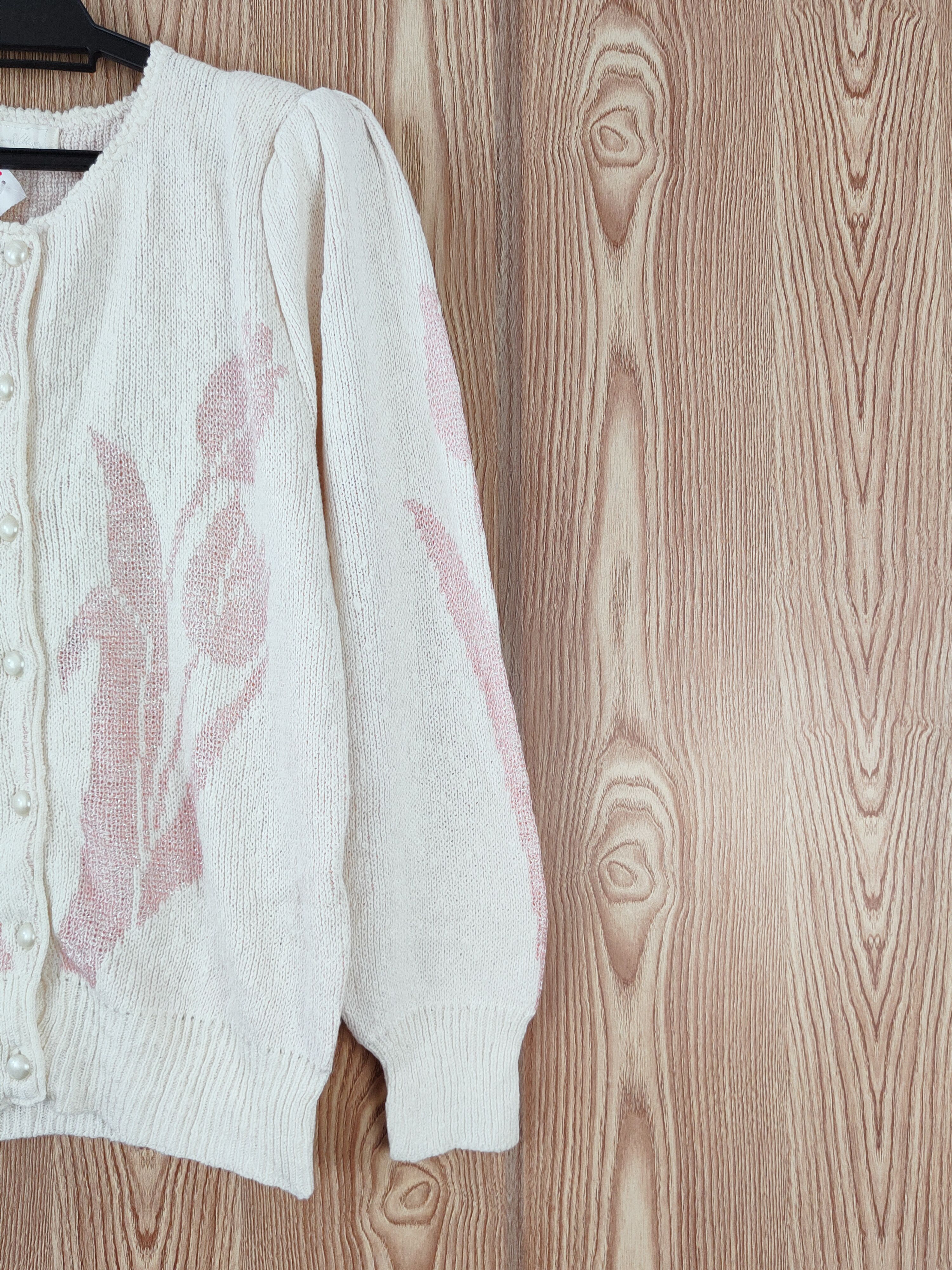 Homespun Knitwear × Japanese Brand Fashion and Village Cream Knitwear Cardigan #W832 Size M / US 6-8 / IT 42-44 - 5 Thumbnail
