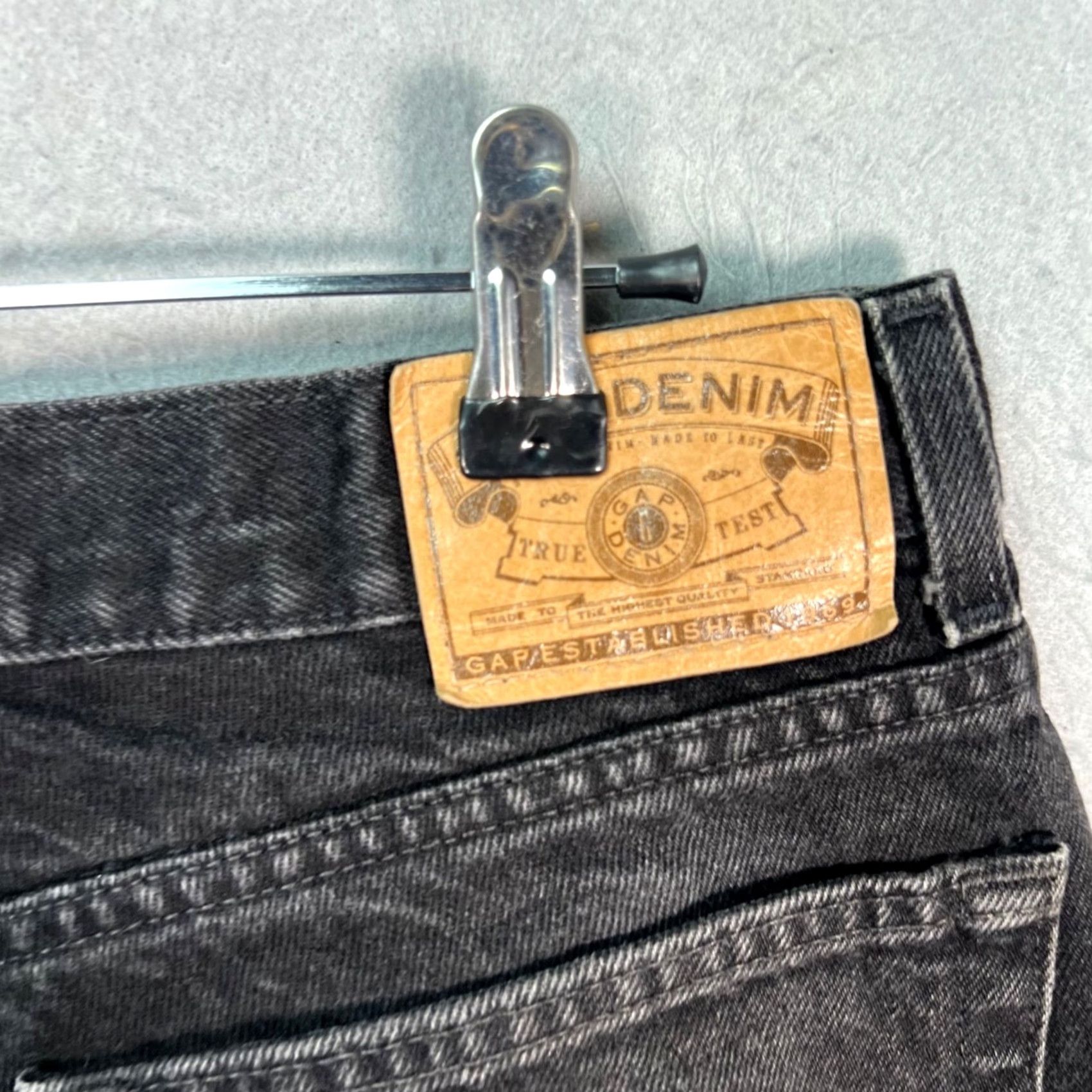 Gap Gap Jeans 30 Black Straight Denim Mens 5-Pocket USA 1969 Gap 1969 Vintage Theme USA Mens Size US 30 / EU 46 - 3 Thumbnail