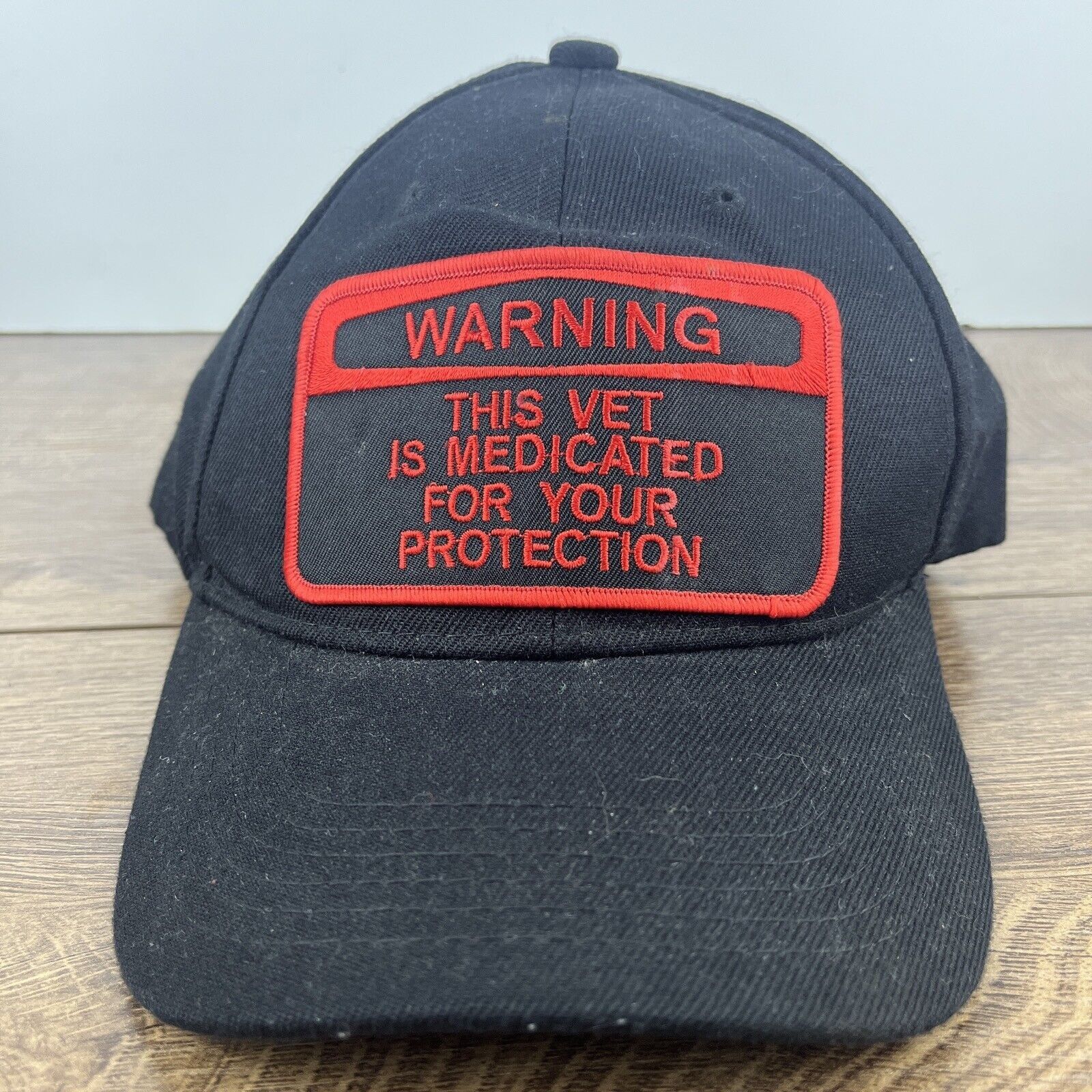 Other This Vet is Medicated Hat Black Hat Adjustable Adult Size Bl Size ONE SIZE - 4 Thumbnail