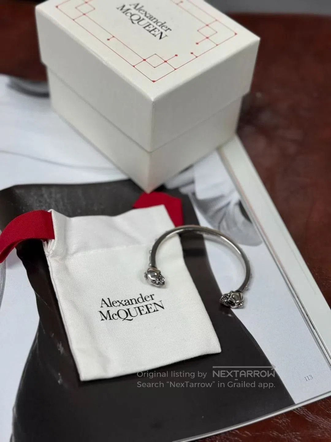 Alexander McQueen Alexander McQueen Classic Skull Bracelet. Size ONE SIZE - 1 Thumbnail