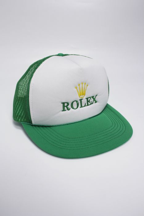 Vintage Rolex Vintage Mesh Trucker Nylon Snapback Cap Hat Grailed