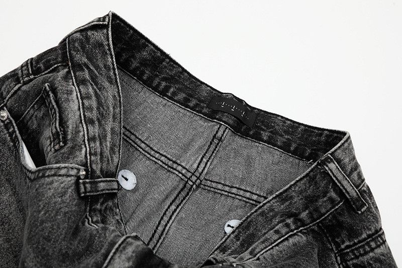 Vintage Men's distressed loose street vintage washed gradient jeans Size US 32 / EU 48 - 3 Thumbnail