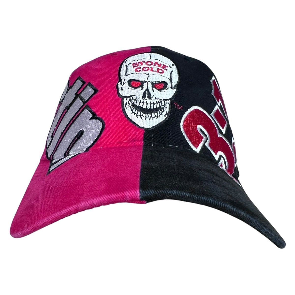 WWF Vintage WWF Stone Cold Steve Austin Skull Embroidered Hat Size ONE SIZE - 1 Thumbnail