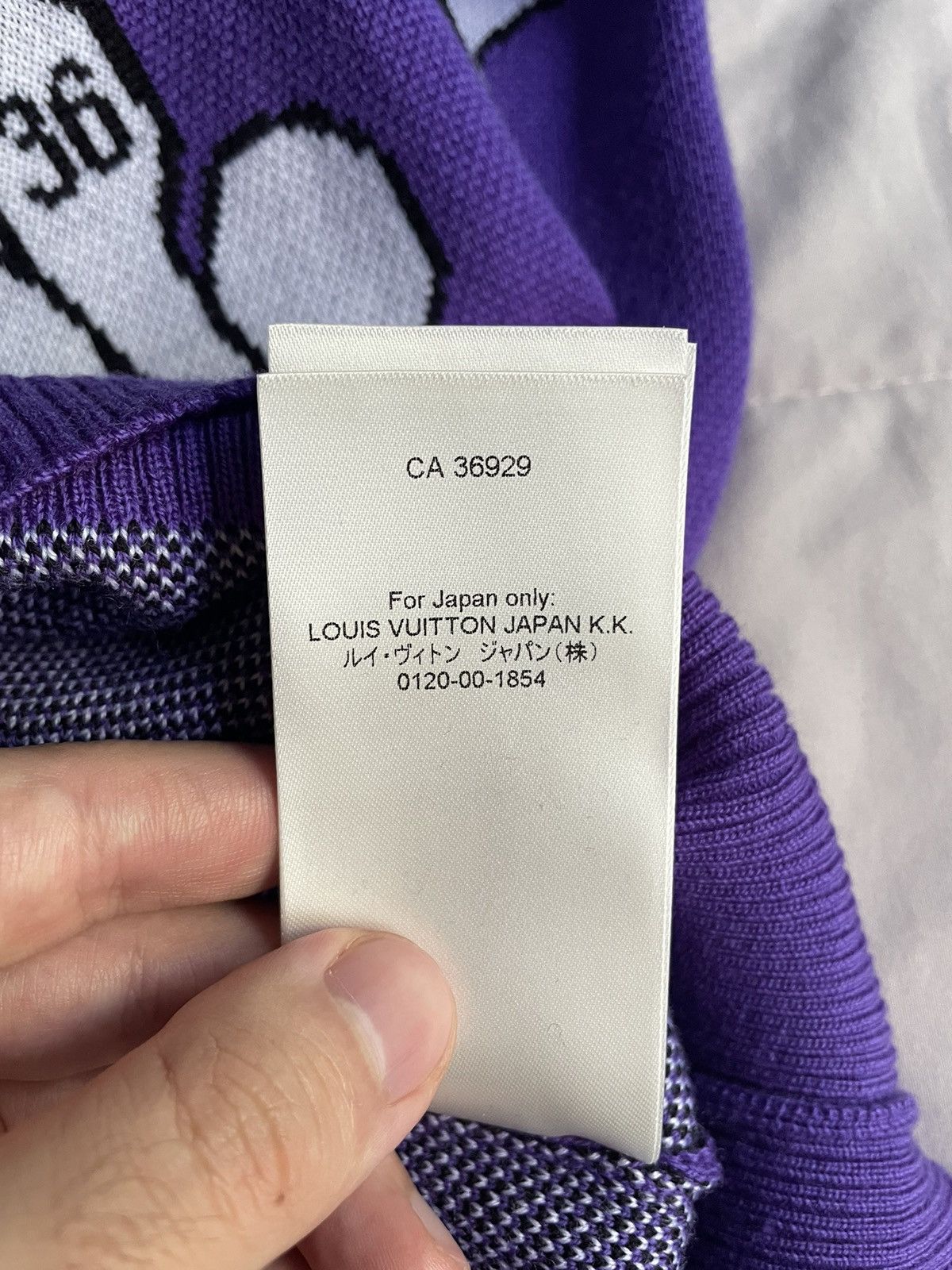 Louis Vuitton Louis Vuitton Purple Studio Jacquard Crewneck Size US XL / EU 56 / 4 - 12 Thumbnail