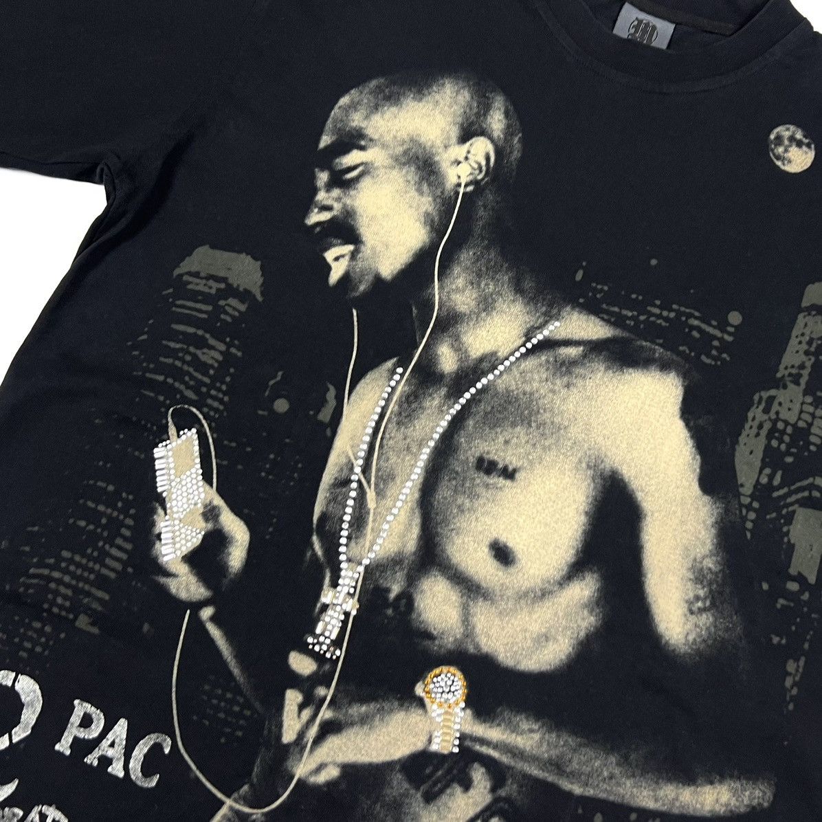 Rap Tees × Vintage Vintage Tupac 2pac Shakur Overprint Hip Hop Rap T Shirt - XL Size US XL / EU 56 / 4 - 5 Thumbnail