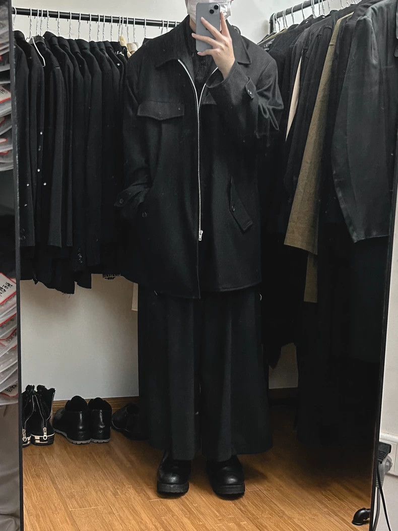 Yohji Yamamoto Yohji Yamamoto 97 aw zip-up silhouette jacket 2501-Nextarro Size US M / EU 48-50 / 2 - 5 Thumbnail