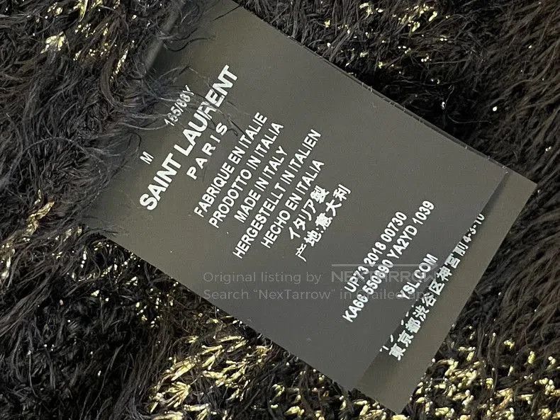 Saint Laurent Paris SLP Mohair Gold Star Pattern Cardigan Size US M / EU 48-50 / 2 - 5 Thumbnail