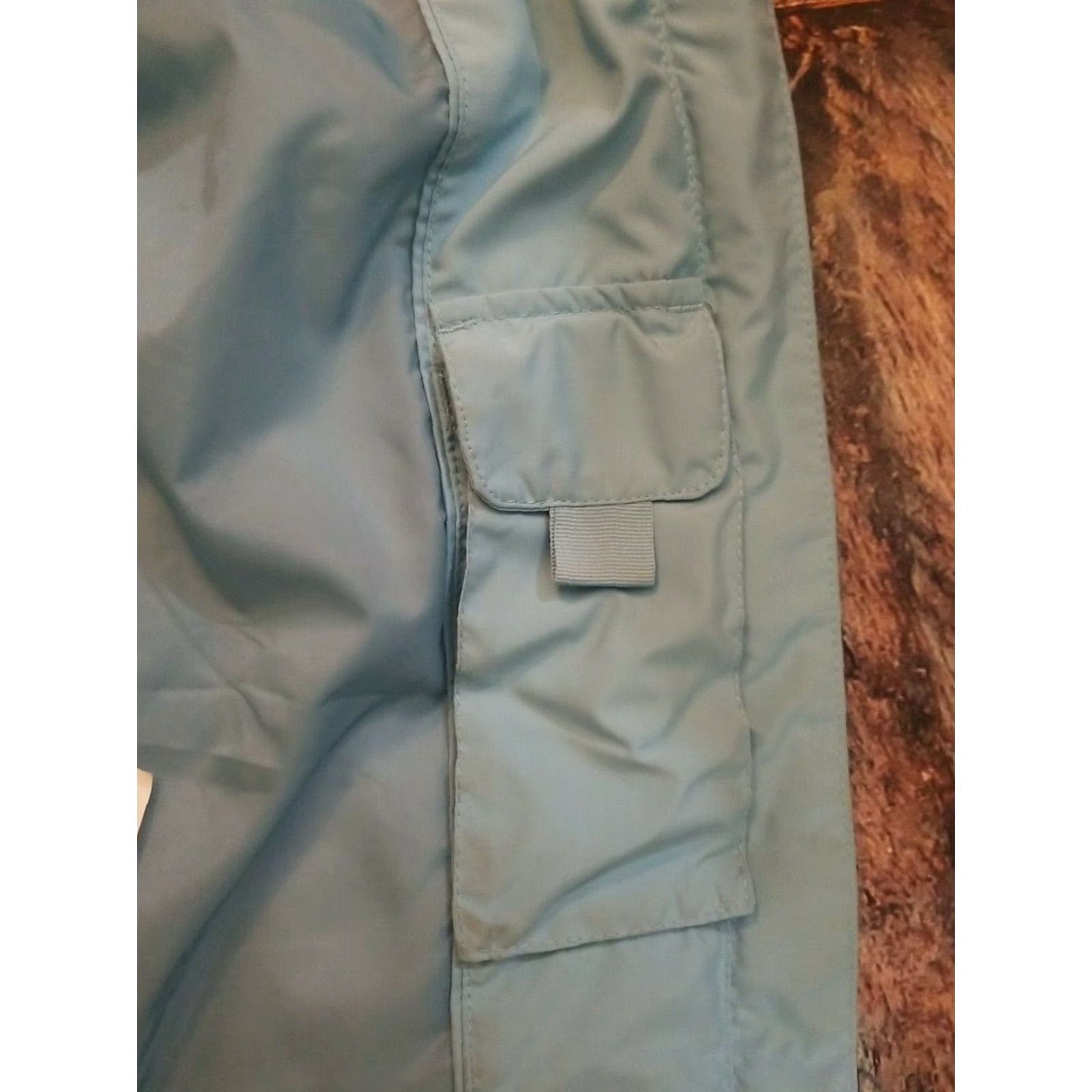 Vintage L.L.Bean Women’s Blue Goose Down Puffer Full Zip Vest L Fur Collar Size L / US 10 / IT 46 - 3 Thumbnail