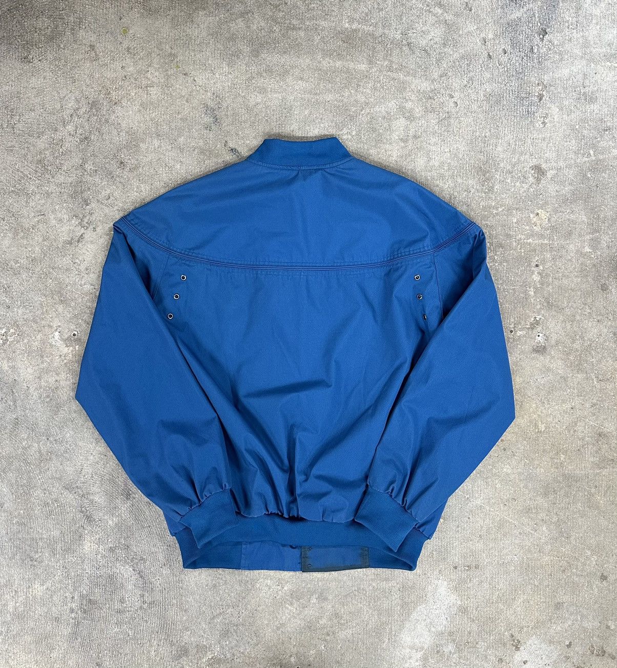 Vintage Vintage 80s Munsingwear Blue Zip Up Bomber Jacket Size US L / EU 52-54 / 3 - 2 Thumbnail
