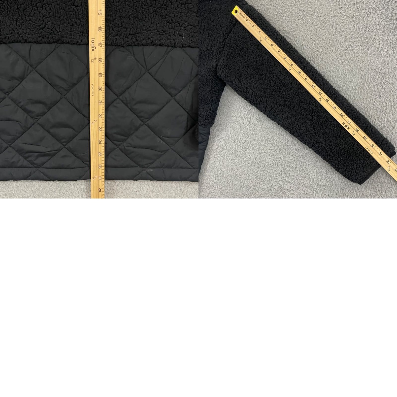 J. Jill J. Jill Fit Jacket Womens Medium Black Snap Activewear Fleece Outdoor Pocket Size M / US 6-8 / IT 42-44 - 9 Thumbnail
