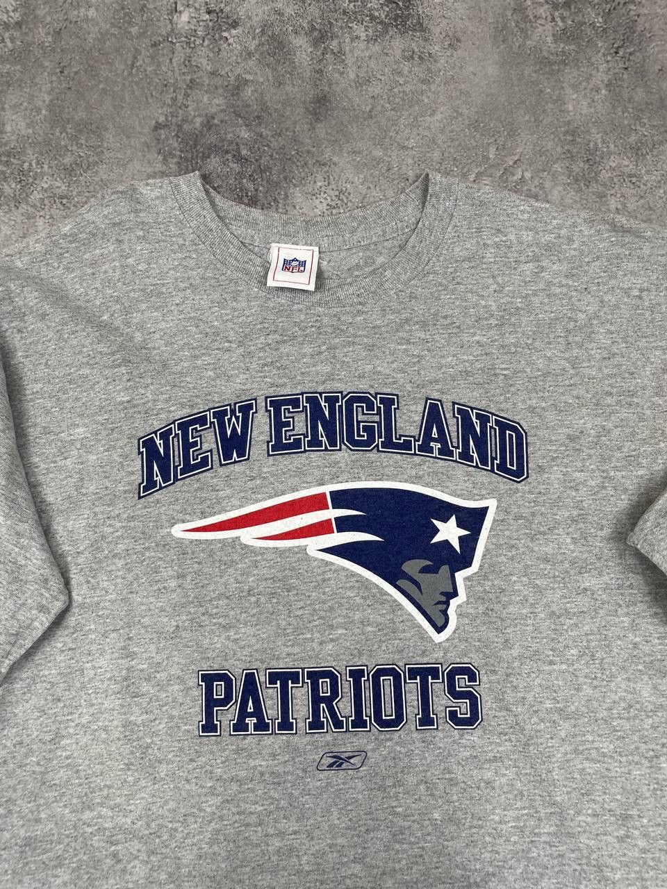 Reebok Reebok New England Patriots Men Sweatshirt Crewneck Grey Size US L / EU 52-54 / 3 - 2 Thumbnail