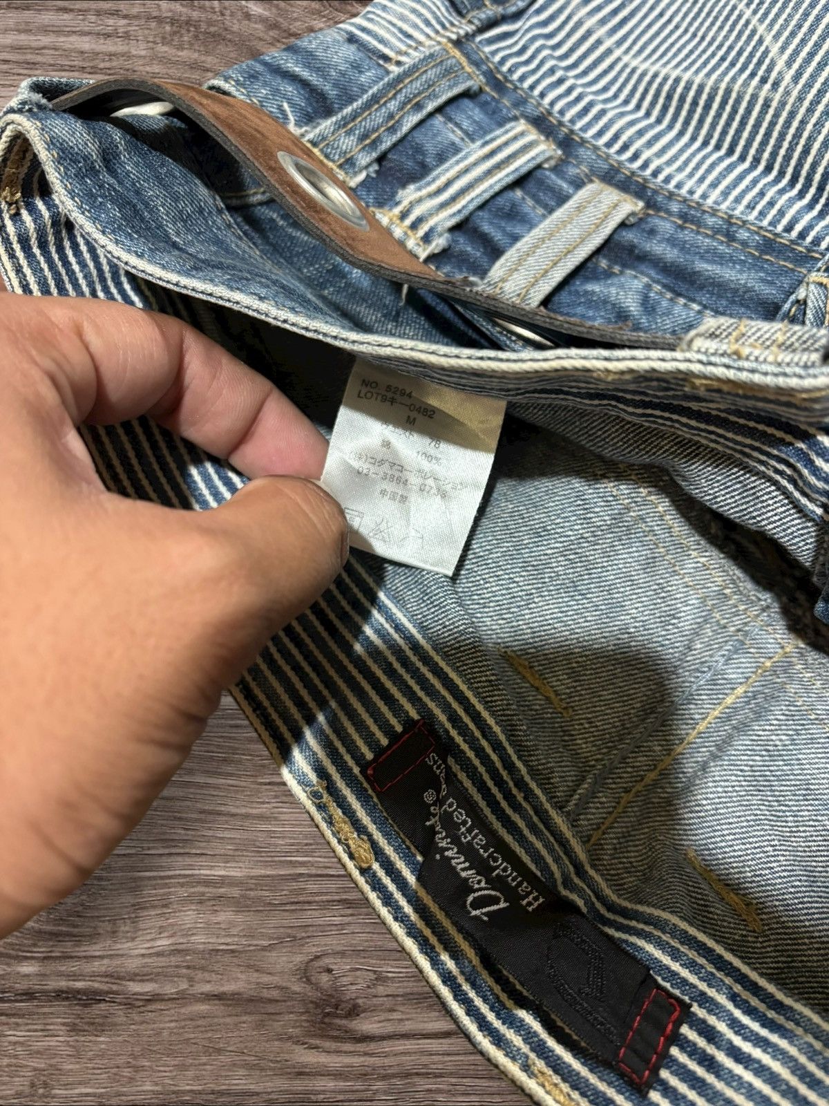 14th Addiction Y2k Japanese Dominate Double Waist Faded Grunge Punk Jeans Size US 32 / EU 48 - 10 Thumbnail