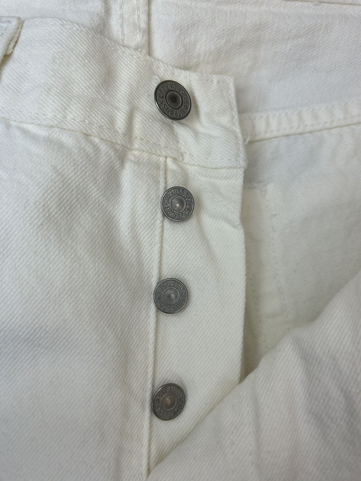 LEVIS X DENIM TEARS COTTON WREATH JEANS - WHITE