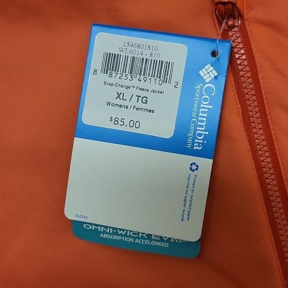 Columbia Columbia Evap Change Fleece Jacket Zip Up Orange Peach Women Size XL / US 12-14 / IT 48-50 - 14 Thumbnail