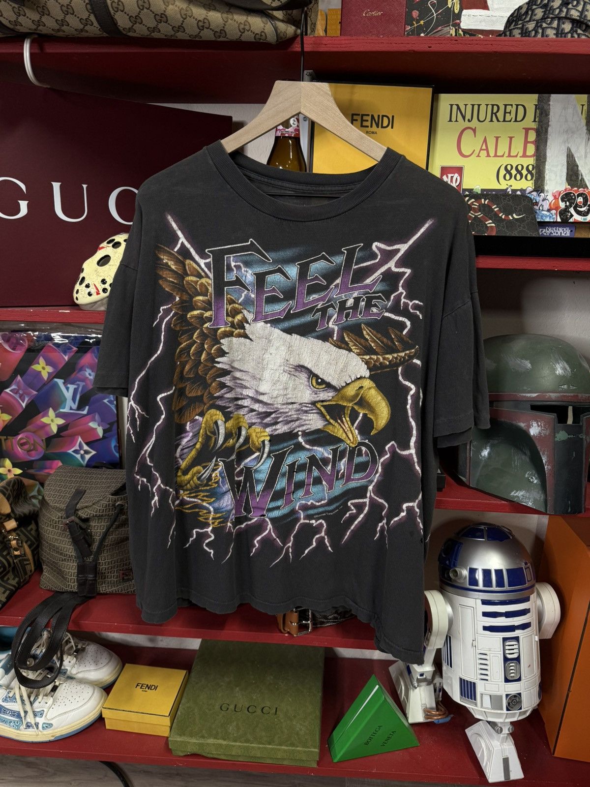 Vintage 90’s American Thunder Eagles T-Shirt Adult Size Med