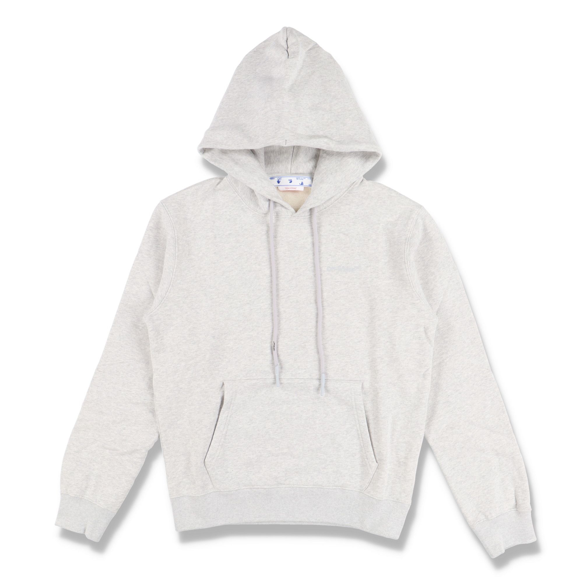 Off-White Grey Logo Rubber Diagonals Hoodie Size XS / US 0-2 / IT 36-38 - 6 Thumbnail