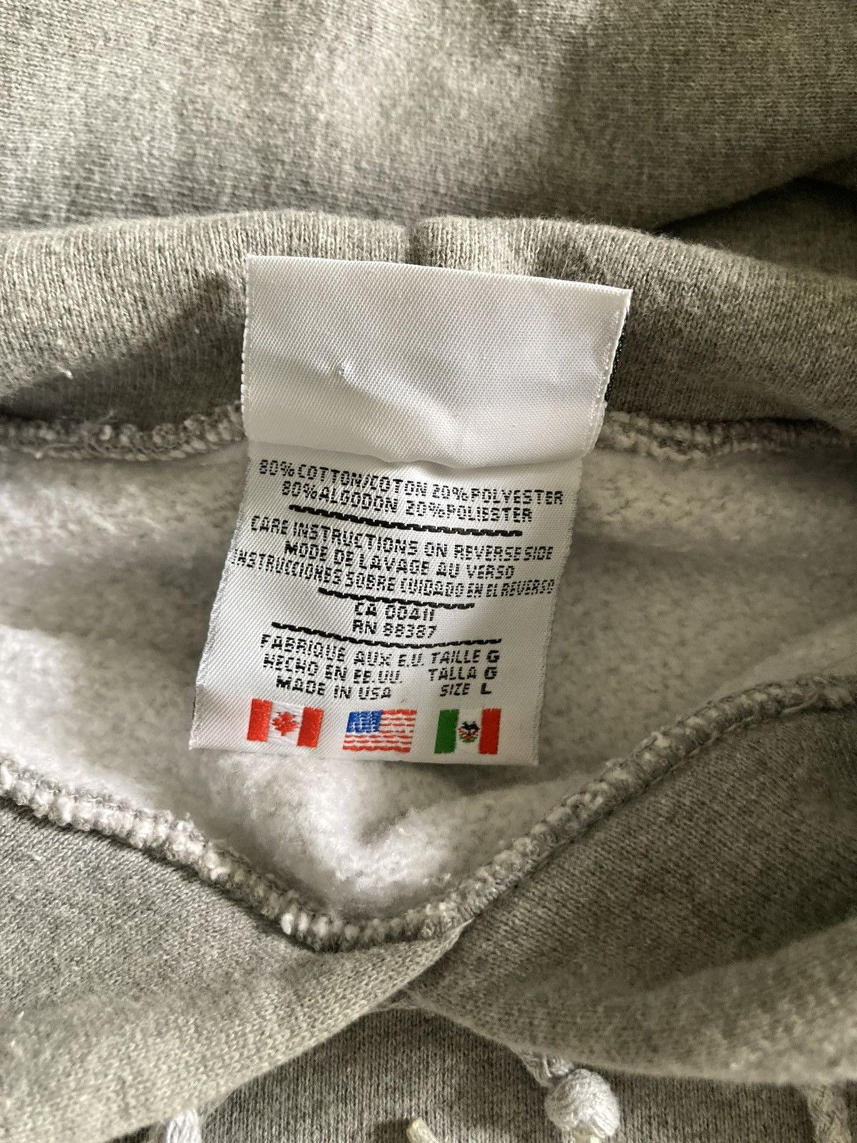 Adidas 1990s Adidas Trefoil Heavyweight Baggy Pullover Hoodie Size US L / EU 52-54 / 3 - 6 Thumbnail