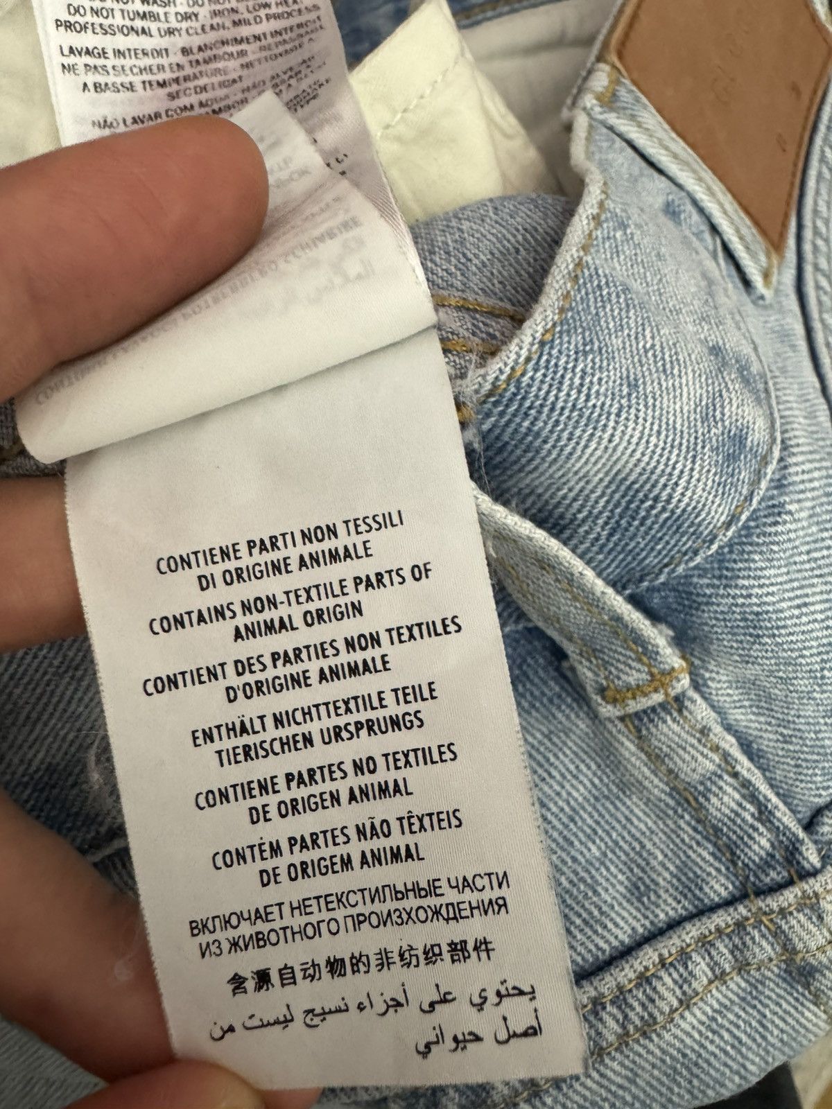 Gucci Gucci Punk Rock Scribble Denim Designer Jeans Avant Garde Size US 30 / EU 46 - 11 Thumbnail