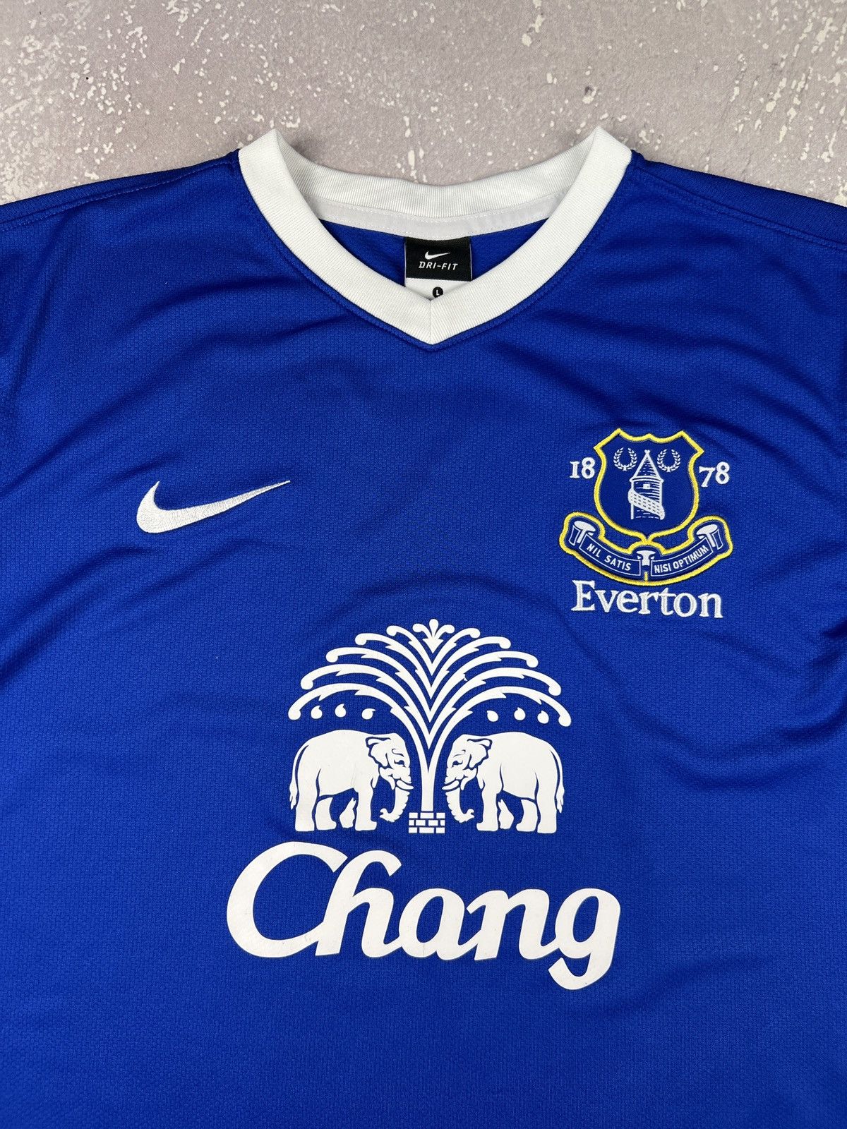 Nike 2012-2013 FC Everton Nike Home Soccer Jersey Kit Mens L Size US L / EU 52-54 / 3 - 3 Thumbnail