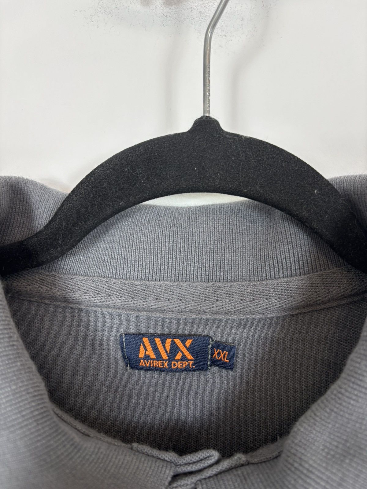 Avirex Avirex Men’s US Air Force Gray Long Sleeve Polo Shirt Size US XXL / EU 58 / 5 - 8 Thumbnail