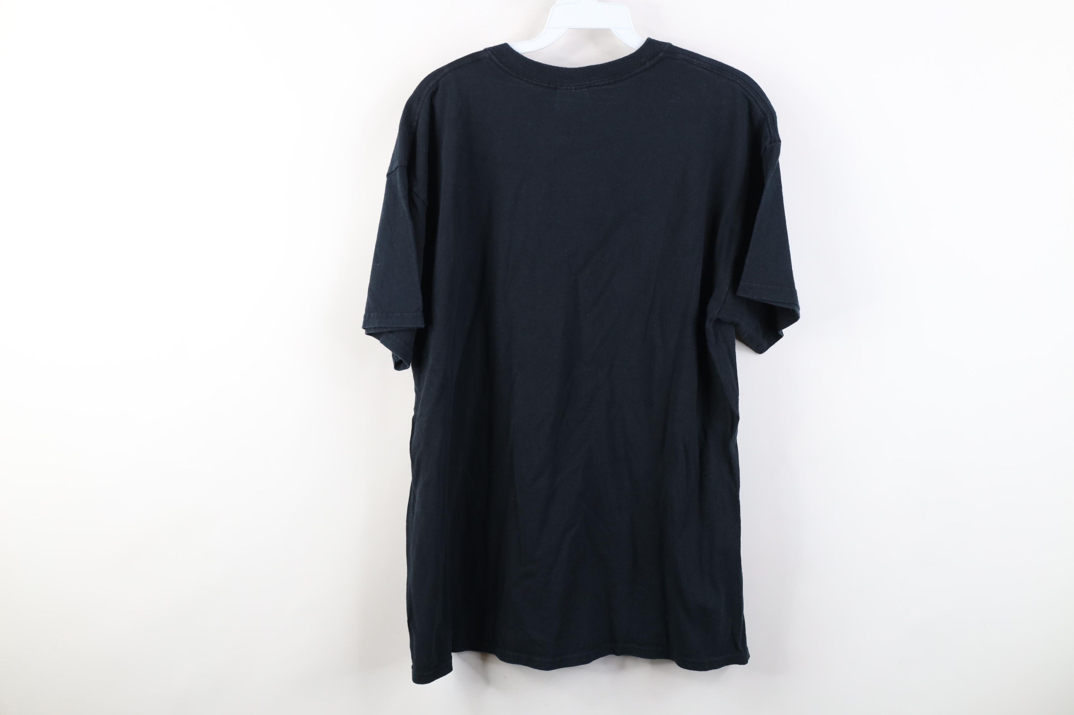 Vintage Vintage 90s Y2K Streetwear Faded Blank Cotton T-Shirt Black Size US L / EU 52-54 / 3 - 10 Thumbnail