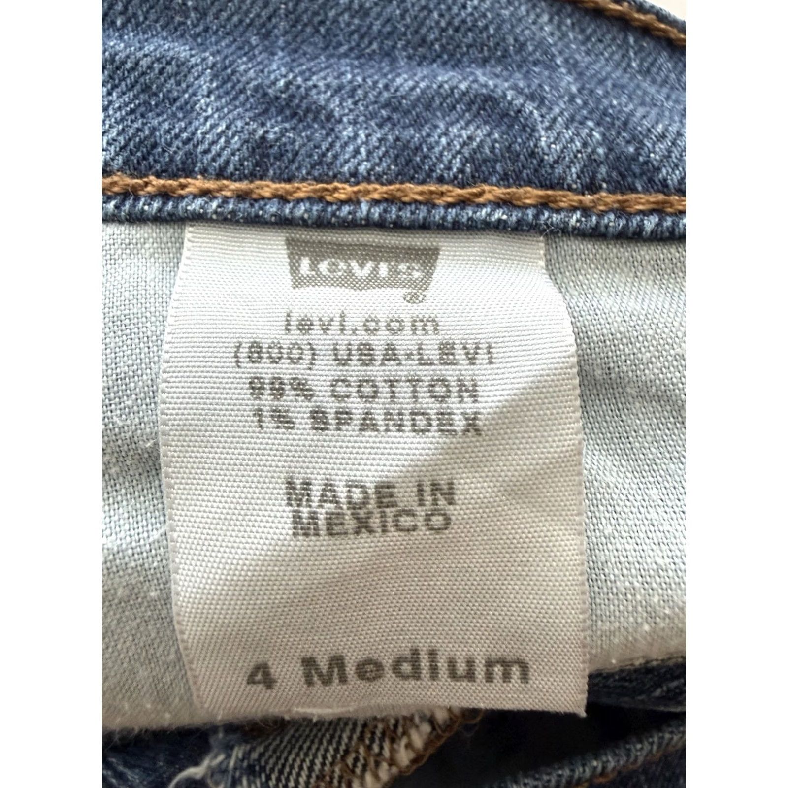 Levi's Levi's 529 Jeans Bootcut Western Concert 90s Cowboys 5-Pocket Jeans Blue Denim Size 4 Womens Regular Jeans Size 27" / US 4 / IT 40 - 5 Thumbnail