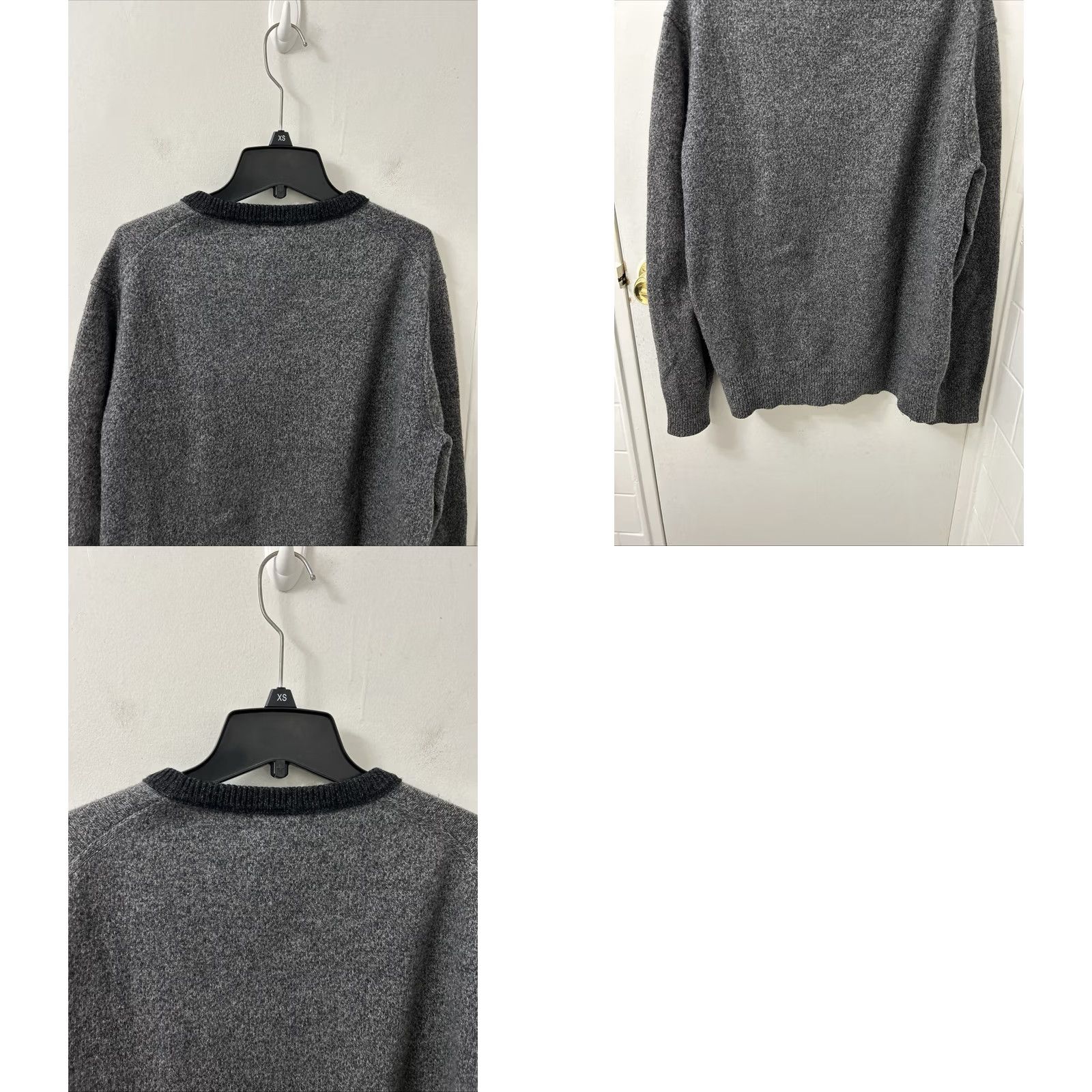 Banana Republic VINTAGE Banana Republic Sweater Womens M Gray Merino Wool Filpucci Italian Yarn L/S Size M / US 6-8 / IT 42-44 - 8 Thumbnail